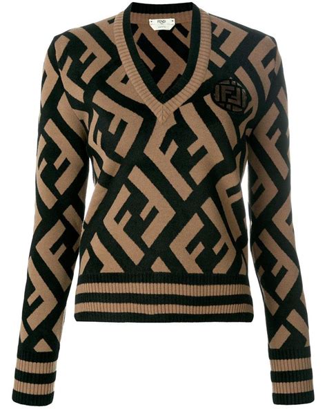 fendi f sweater|fendi ff knit sweater.